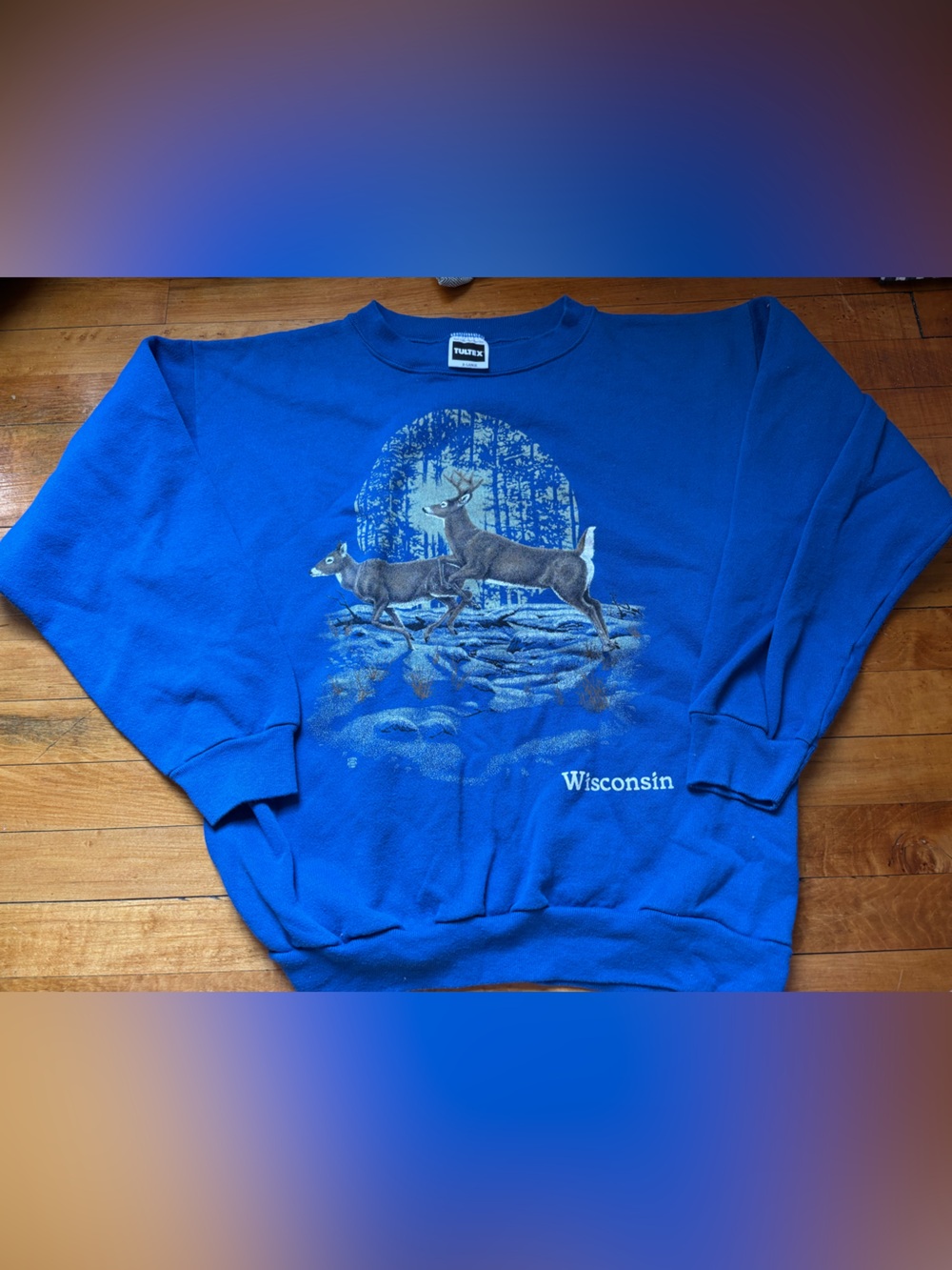 Vintage Wisconsin Deer Sweatshirt Size XL
